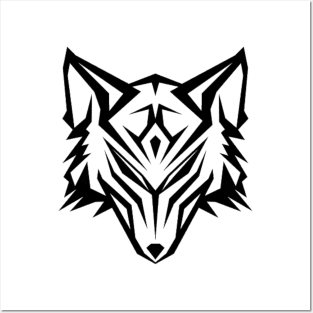 Wolf Head- Lines Posters and Art